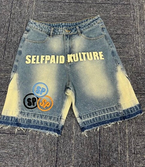 SPK Rhinestone Jorts